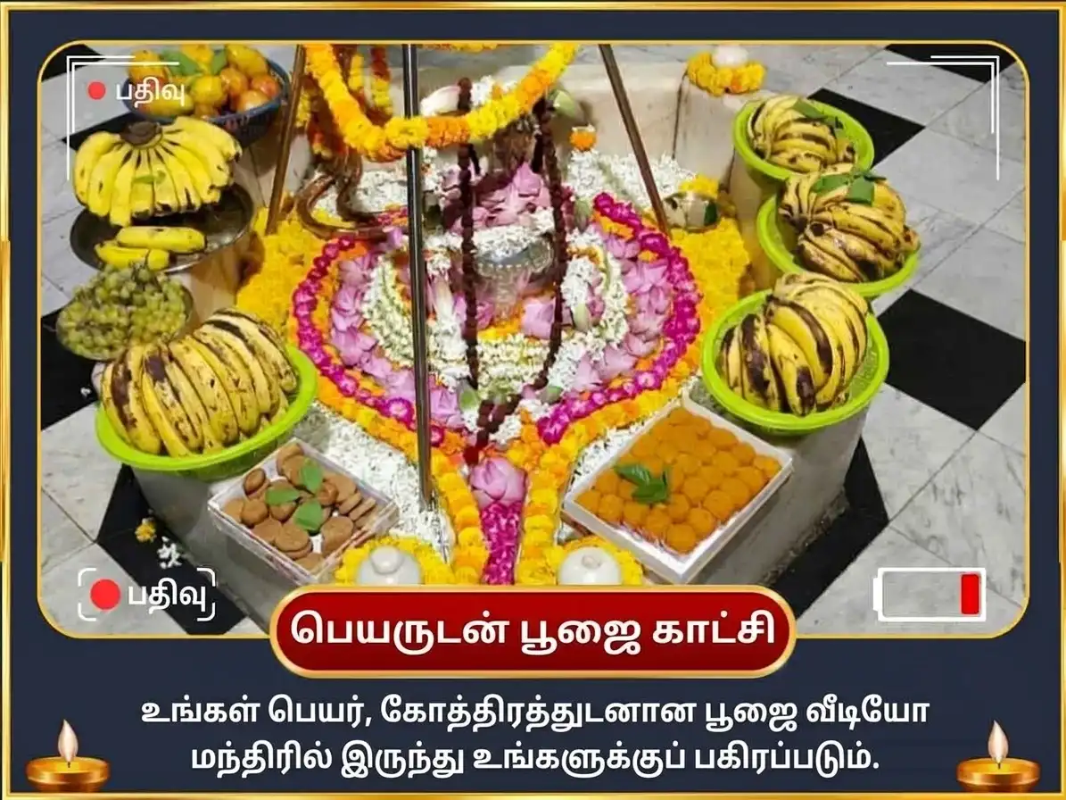 கஜகேசரி ராஜயோக ப்ராப்தி விசேஷ 11,000 குரு மூல மந்திர ஜபத்துடன் கஜ மூர்த்தி சமர்ப்பணம் மற்றும் 11000 சந்திர மூல மந்திர ஜபத்துடன் பால் அபிஷேகம் puja gallery 2