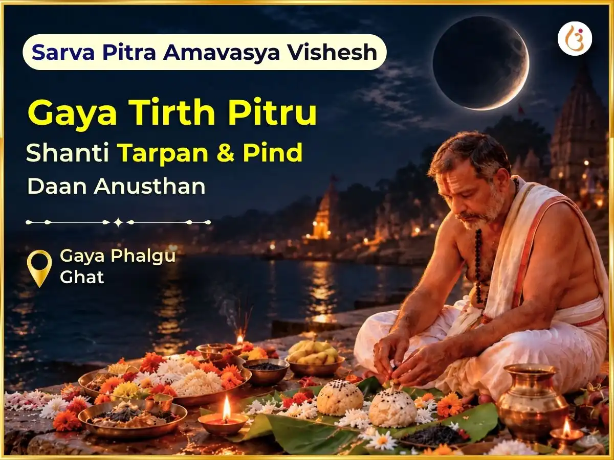 Sarva Pitra Amawsya Vishesh Gaya Tirth Pitru Shanti Tarpan & Pind daan  puja image 1