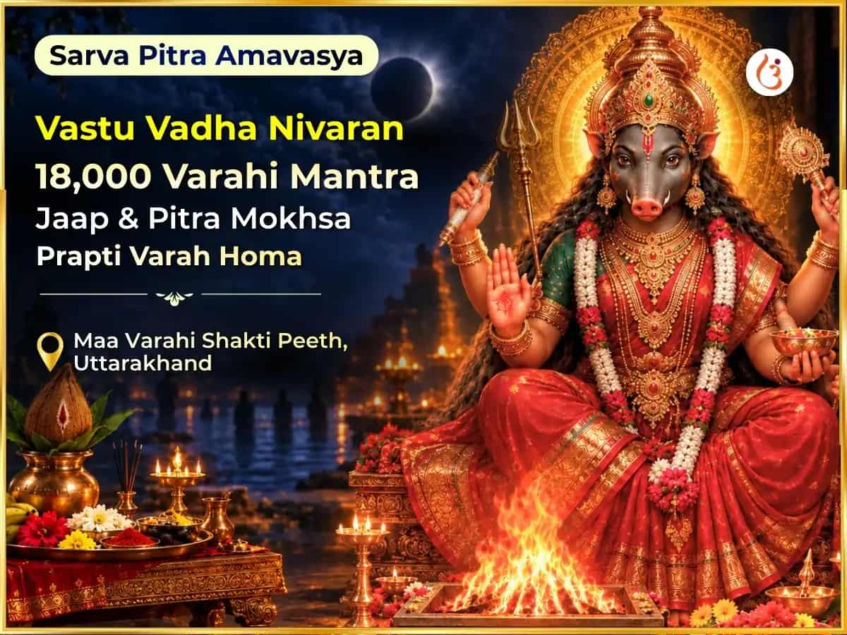 Sarva Pitra Amavasya Vishesh Vastu Vadha Nivaran 18,000 Varahi Mantra Jaap & Pitra Mokh Prapti Varaha  Homa puja image 1