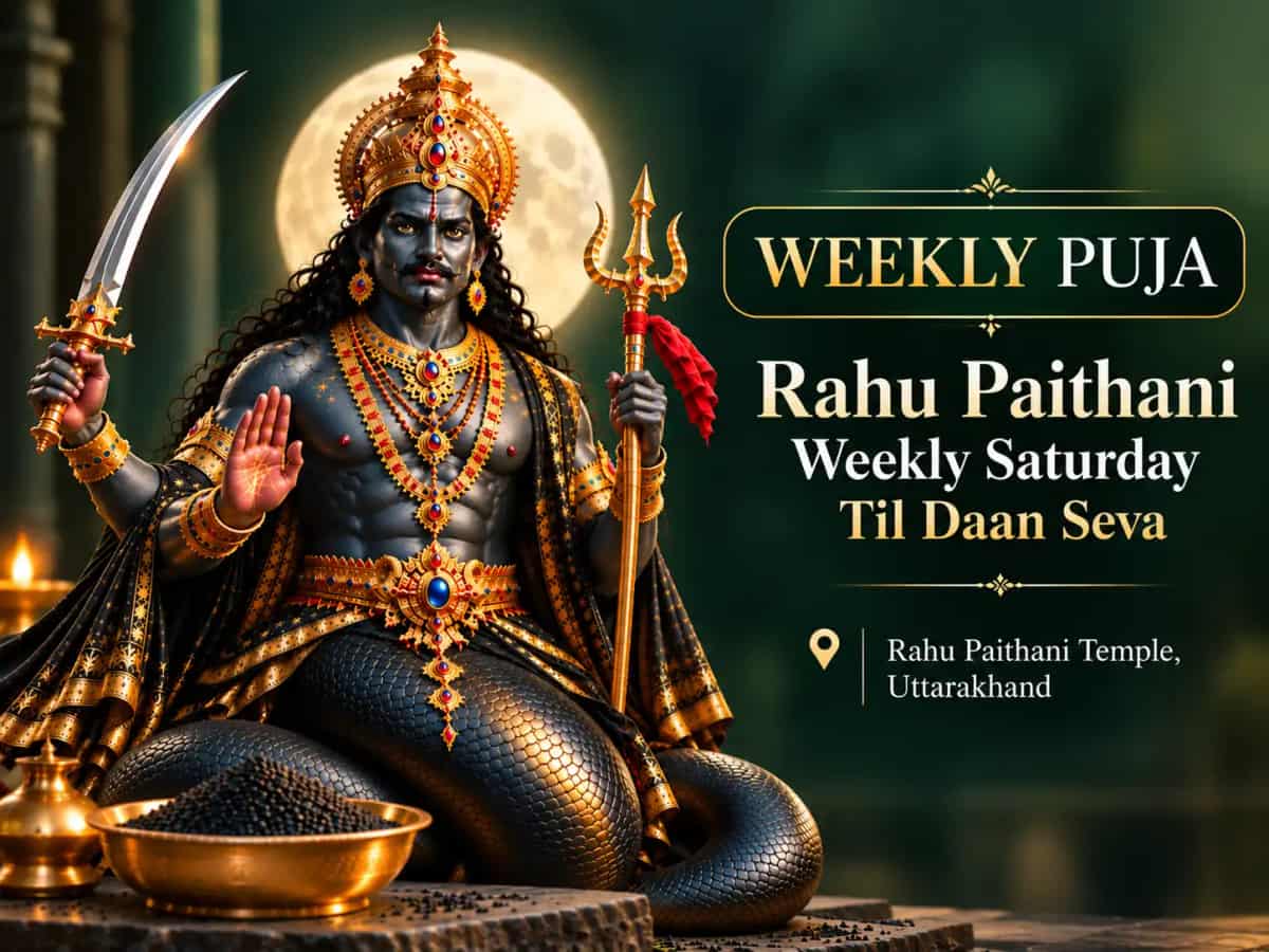 Saturday Weekly Rahu Shanti Til & Pushpa Daan Seva Anusthan puja image 1