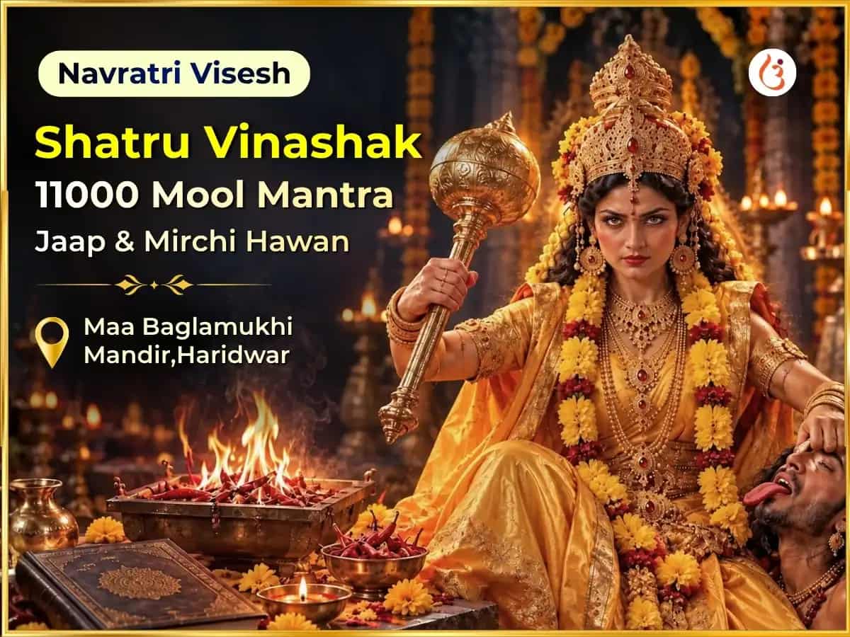 Navratri Visesh Shatruvinashak 11000 Mool Mantra Jaap Mahapuja & Mirchi Hawan puja image 1