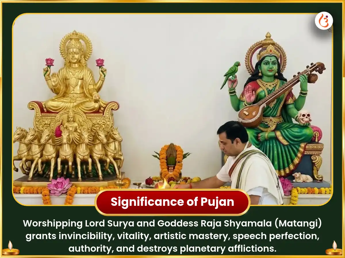 Navratri Vishesh 10000 Adityam Hridyam Stotra path &  Rajshyamla Dridh Sahasam Maha Havan Sahit Jutha Bhog Seva  puja gallery 5