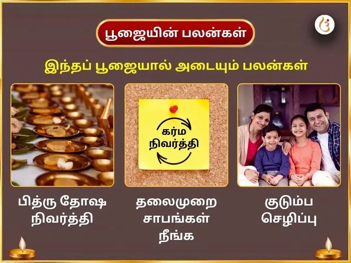 சர்வ பித்ரு அமாவாஸ்ய விசேஷ கயா தீர்த்த பித்ரு சாந்தி தர்ப்பணம் & பிண்ட தானம் puja gallery 1