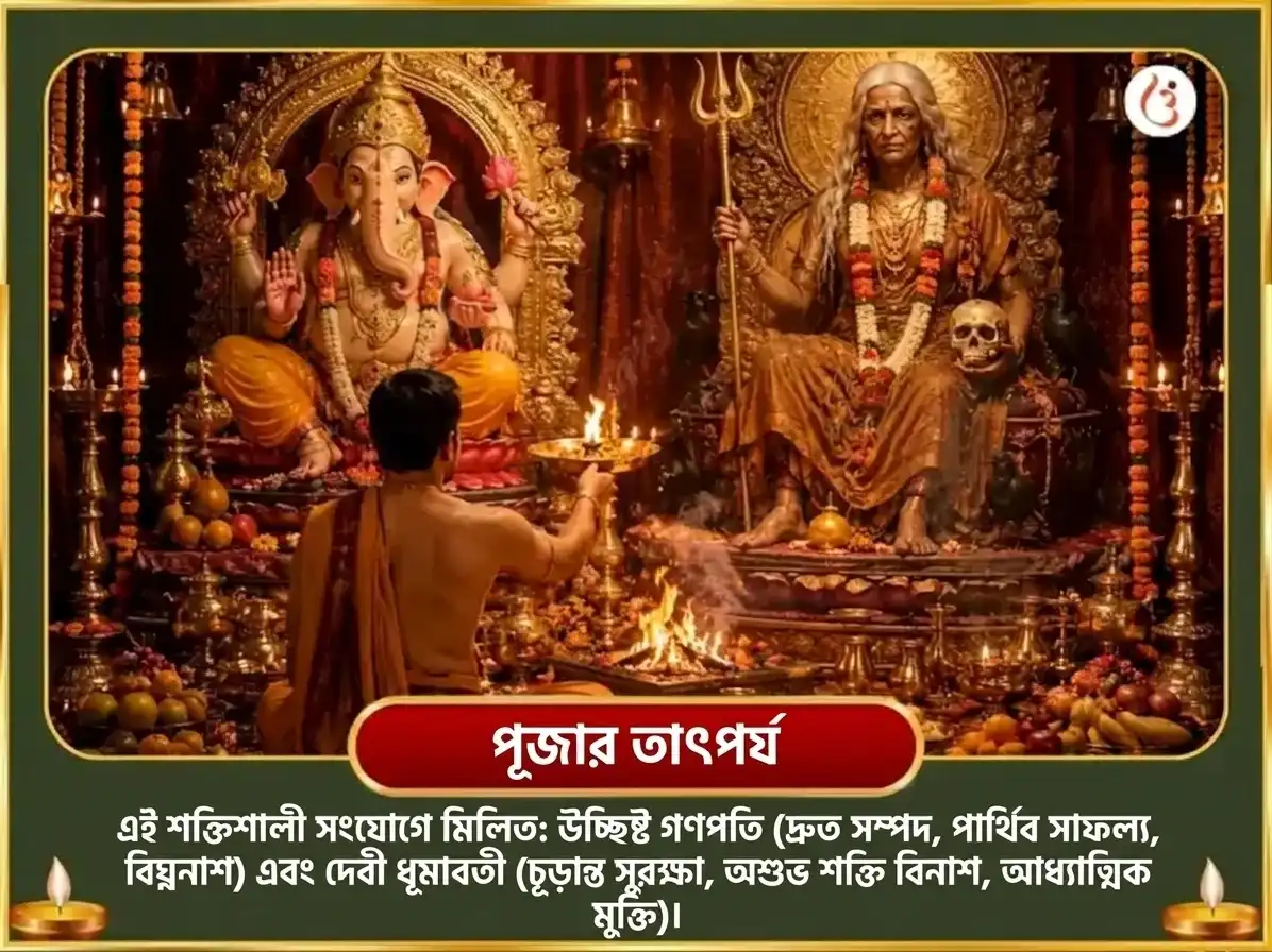 সর্ব পিতৃ অমাবস্যা বিশেষ সৌভাগ্য ধূমাবতী সৌভাগ্য প্রাপ্তি কর্ম শুদ্ধি বীজ মন্ত্র জপ ও উচ্ছিষ্ট গণপতি ঘৃত স্নেহণ এবং মধুরস অভিষেক puja gallery 6