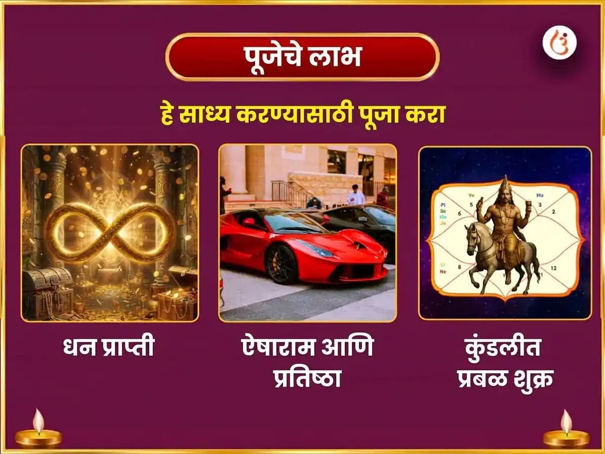 नवरात्री षष्ठी विशेष 24000 शुक्र गायत्री मंत्र जाप आणि महा लक्ष्मी श्री यंत्र अभिषेक आणि नैवेद्य सेवा puja gallery 1