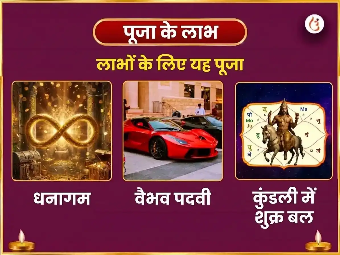 नवरात्रि षष्ठी विशेष 24000 शुक्र गायत्री मंत्र जाप, महा लक्ष्मी श्री यंत्र अभिषेक और नैवेद्य सेवा puja gallery 1