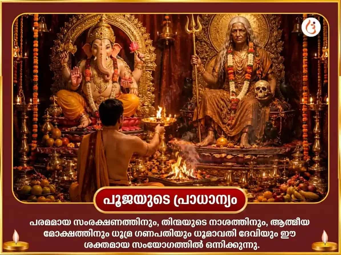 നവരാത്രി സപ്തമി സ്പെഷ്യൽ കേതു ആക്ടിവേഷൻ ധൂമാവതി അശ്വഗന്ധ ഹവനം & ധൂമ്ര ഗണപതി അസിത് ജംബു ഫലം (കാലാ ജാമുൻ) അർപ്പണം puja gallery 5