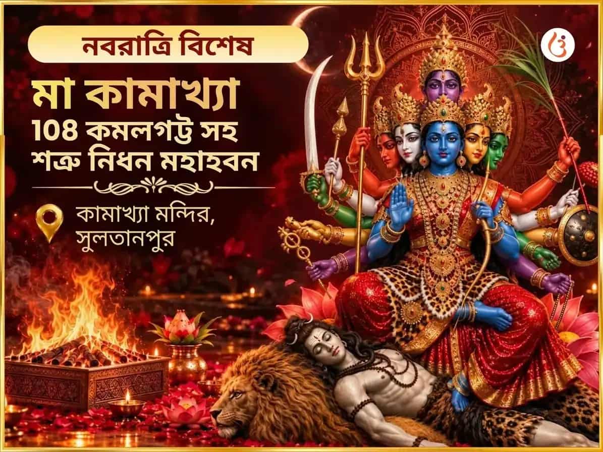 নবরাত্রি বিশেষ মা কামাখ্যা ১০৮ কমলগট্টে সহিত শত্রু নিধন মহাহবন puja image 1