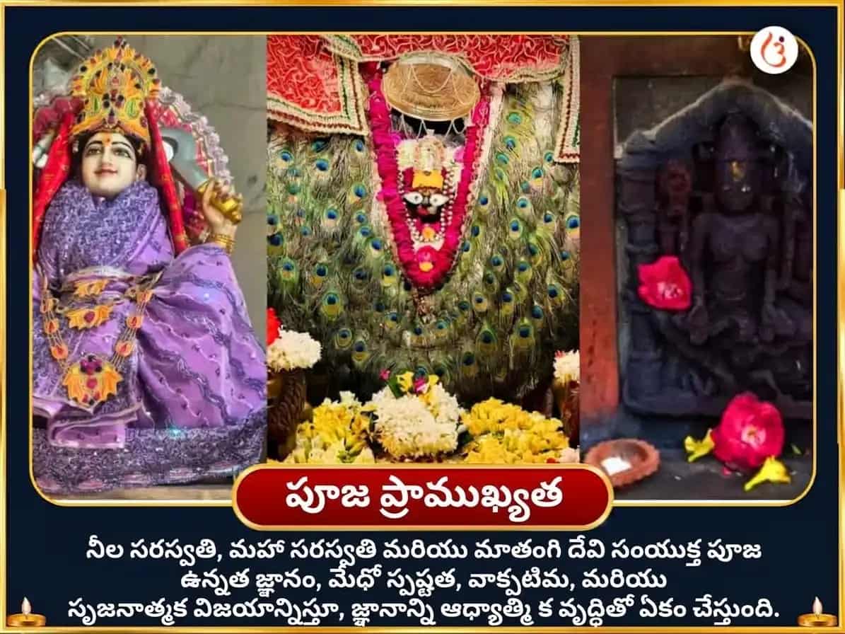 సరస్వతీ ఆవాహన విశేష్ నీల సరస్వతి మాతంగి సంయుక్త మహా సరస్వతి విశేష్ దాన్ సేవ puja gallery 3