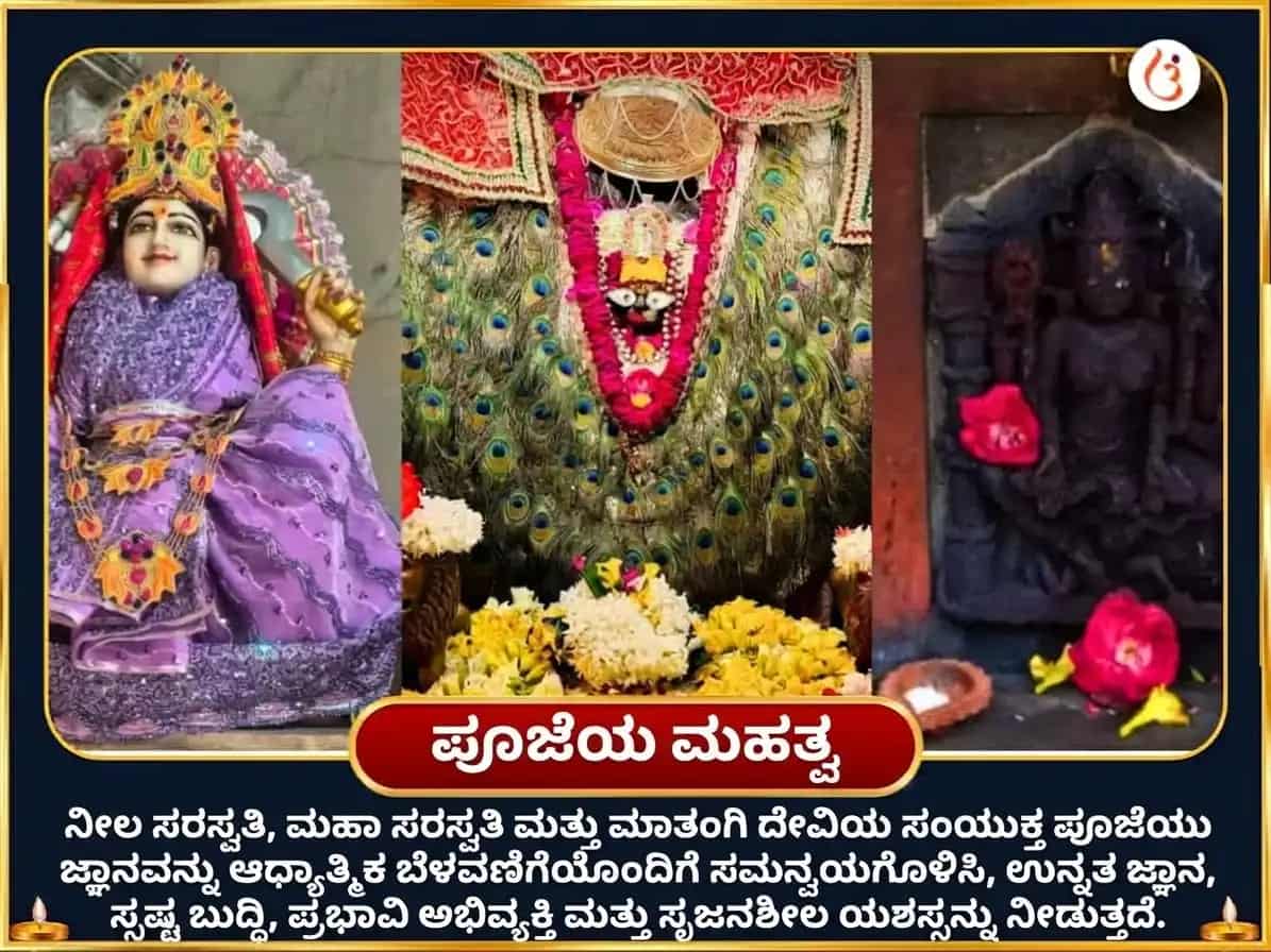 ಸರಸ್ವತಿ ಆವಾಹನ ವಿಶೇಷ ನೀಲ ಸರಸ್ವತಿ ಮಾತಂಗಿ ಸಂಯುಕ್ತ ಮಹಾ ಸರಸ್ವತಿ ವಿಶೇಷ ದಾನ ಸೇವಾ puja gallery 3