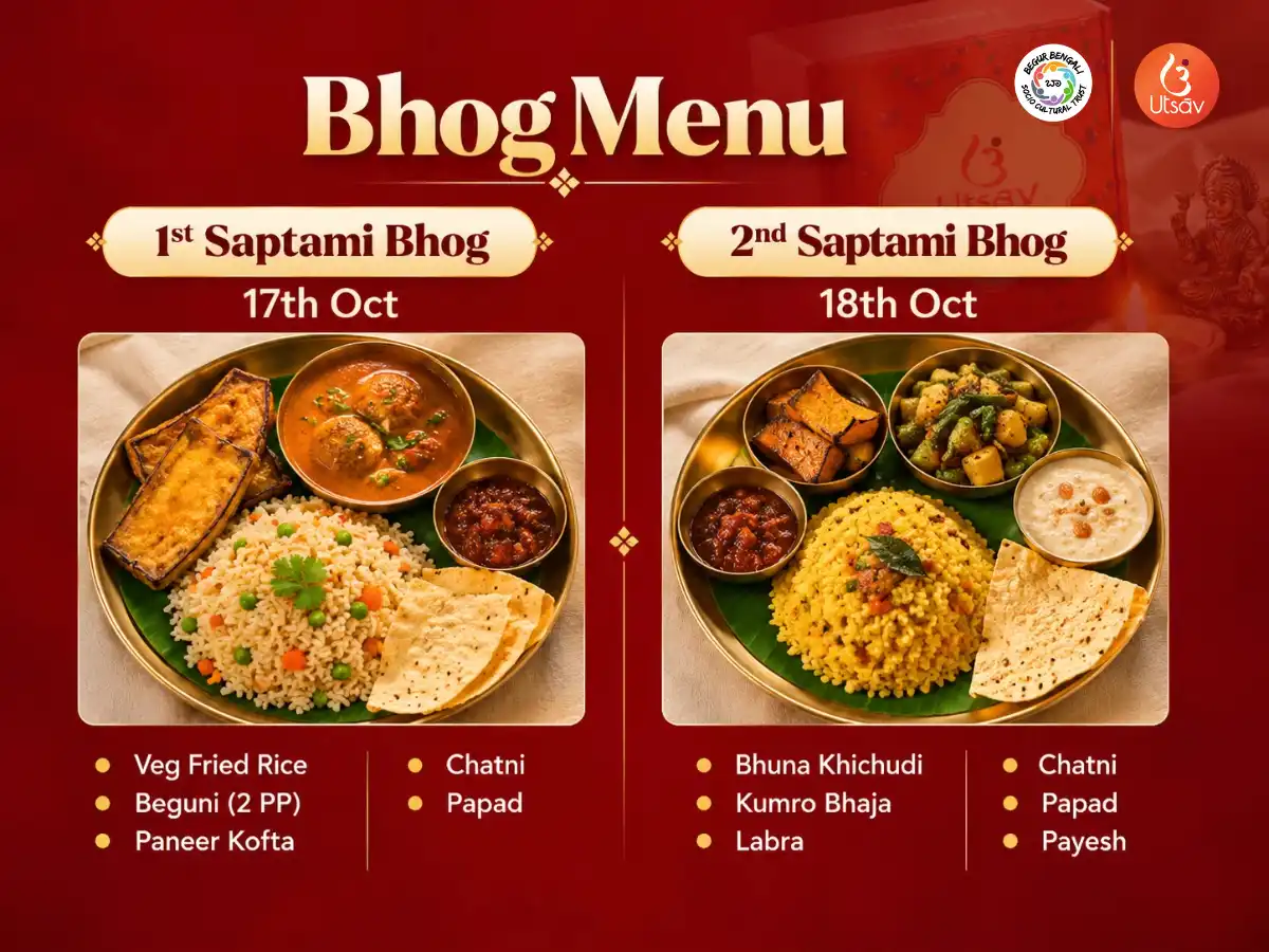 Durga Puja Visesh Bhog Prasad Begur Bengali Cultural Association puja gallery 1