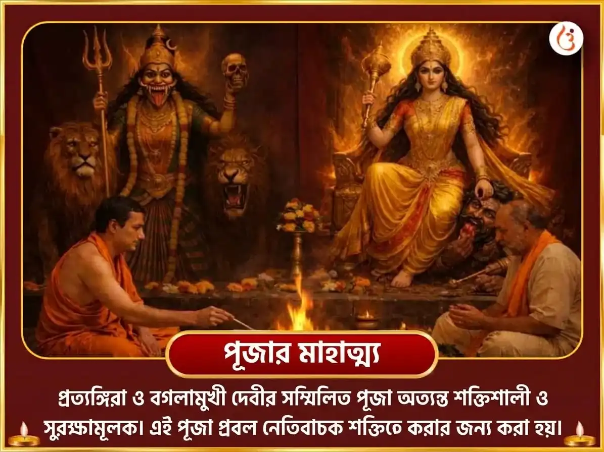 নবরাত্রি নবমী বিশেষ মা বগলামুখী প্রত্যঙ্গিরা সংযুক্ত 18000 মূল মন্ত্র জপ ও নিম্বু মির্চি হবন puja gallery 4