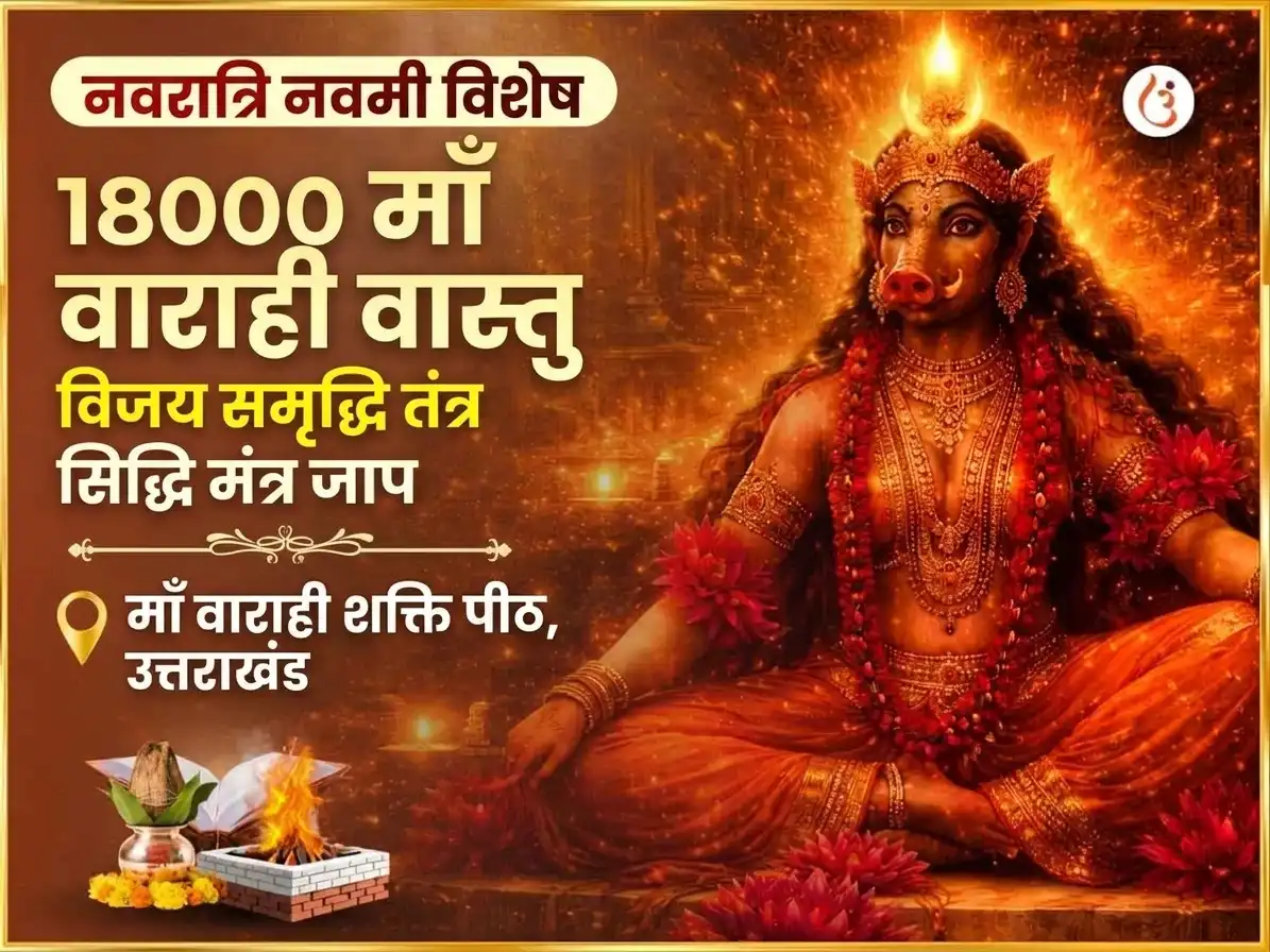 नवरात्रि नवमी विशेष 18000 माँ वाराही वास्तु विजय समृद्धि तंत्र सिद्धि मंत्र जाप puja image 1