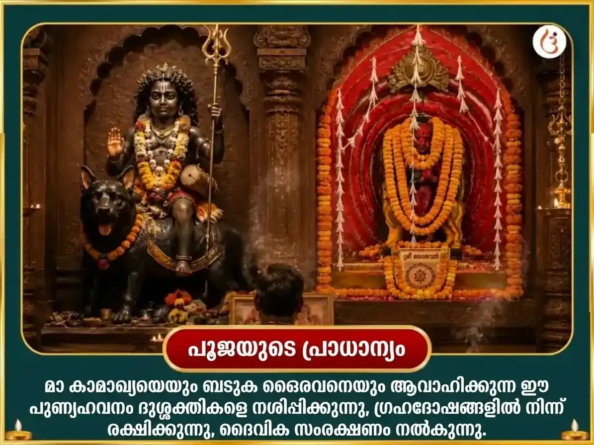 നവരാത്രി അഷ്ടമി വിശേഷ് മാ കാമാഖ്യ അഷ്ടദശ ഭൈരവ് മഹാ സുരക്ഷാ കവച് ഹവൻ അനുഷ്ഠാൻ puja gallery 5