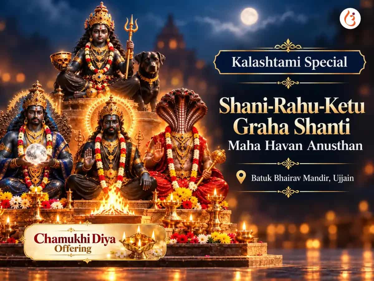 Kalashtami Special Shani-Rahu-Ketu Graha Shanti Maha Havan Anusthan puja image 1