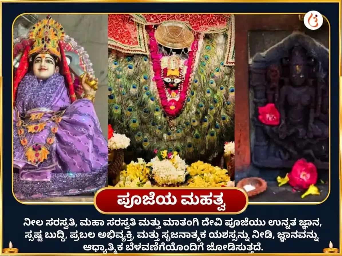ಕಾಲಾಷ್ಟಮಿ ವಿಶೇಷ ನೀಲ ಸರಸ್ವತಿ ಮಾತಂಗಿ ಸಂಯುಕ್ತ ಮಹಾ ಸರಸ್ವತಿ ವಿಶೇಷ ದಾನ ಸೇವಾ puja gallery 3