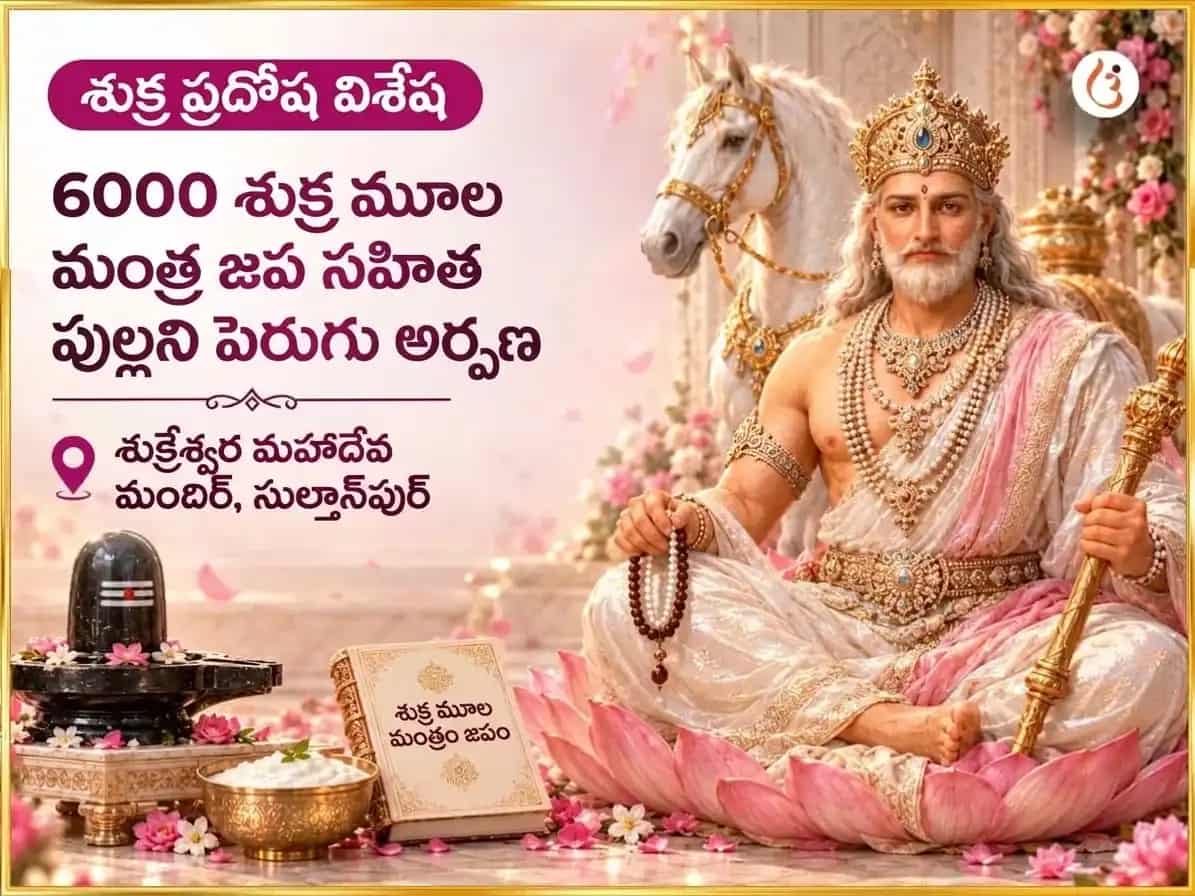 శుక్ర ప్రదోష విశేష్ 6000 శుక్ర మూల మంత్ర జపం & పుల్లటి పెరుగు అభిషేకం puja image 1