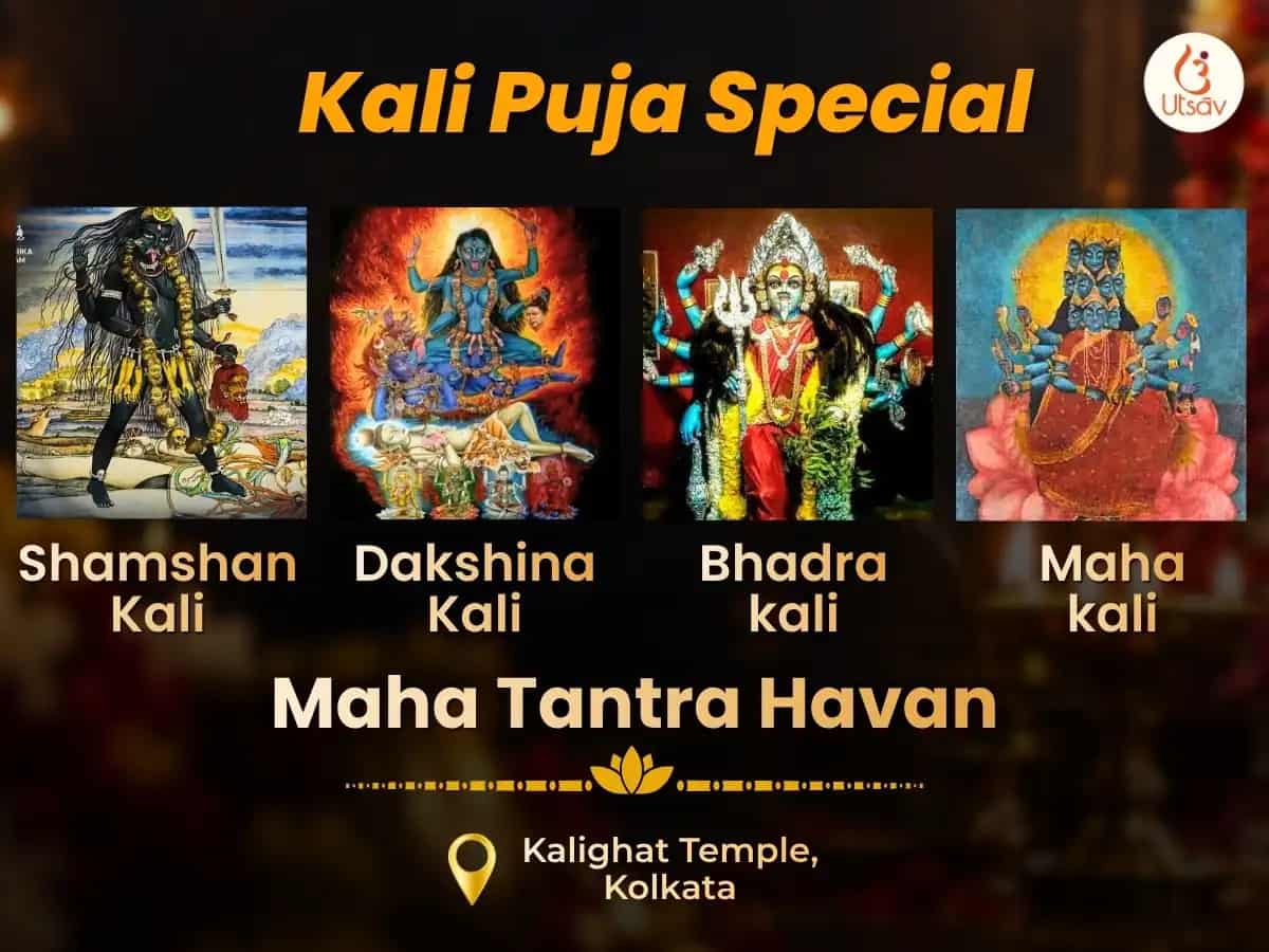 Kali Puja Special Shamshan Kali Dakshina Kali Bhadrakali & Mahakali Maha Tantra Havan puja image 1