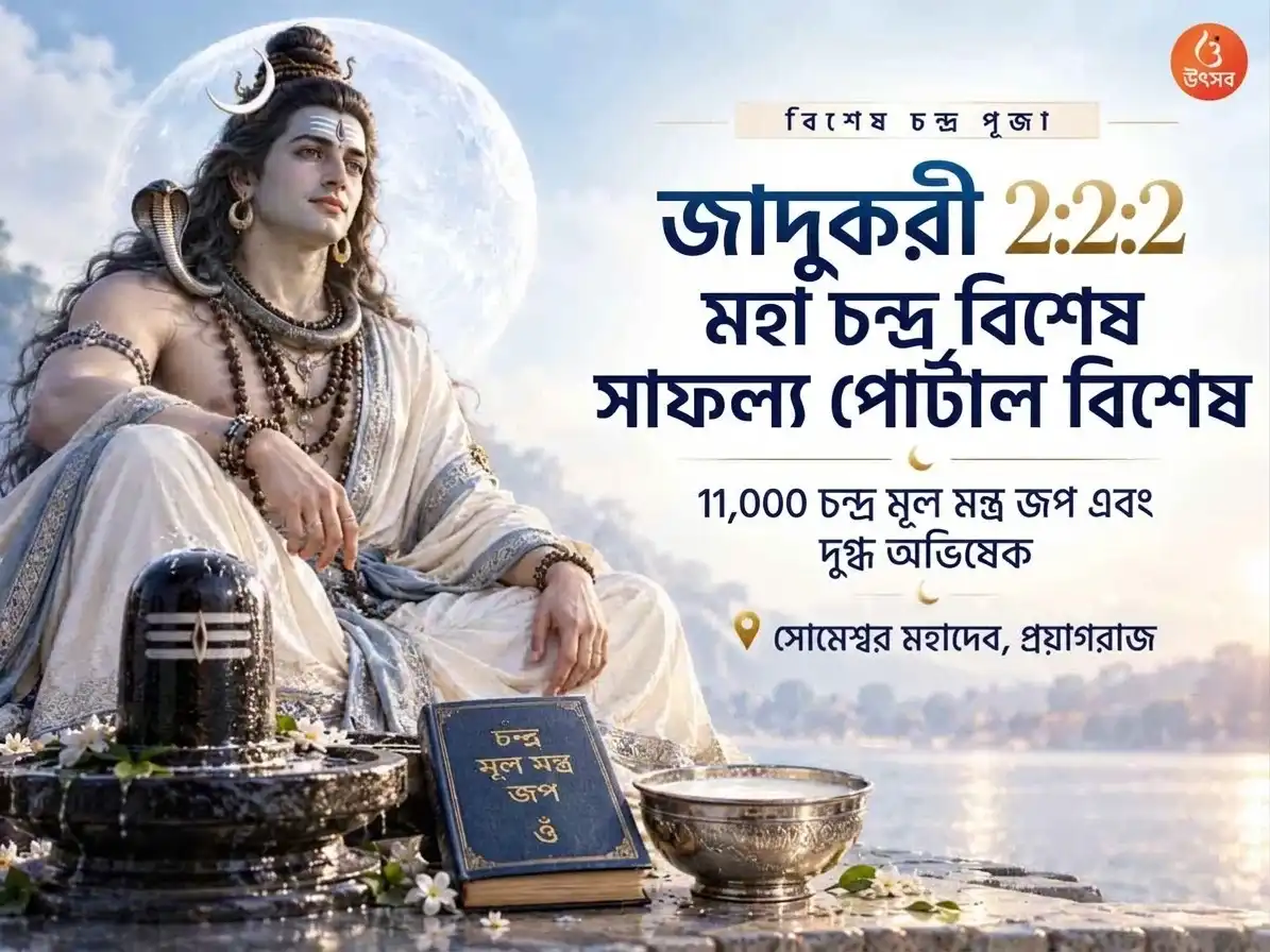 জাদুকরী 2:2:2 গ্র্যান্ড লুনার সুপার সাকসেস পোর্টাল বিশেষ 11,000 চন্দ্র মূল মন্ত্র জপ এবং দুধ অভিষেক puja image 1