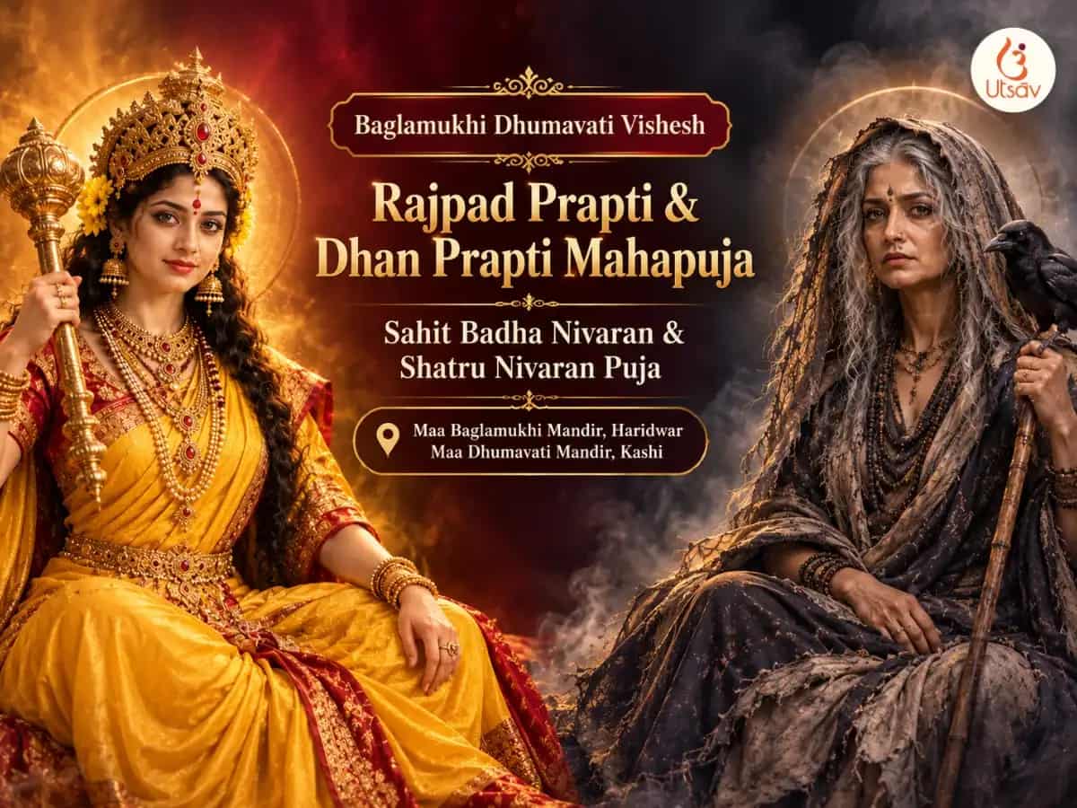Kali Chaudas Special Baglamukhi Dhumavati Vishesh Shatru Nivaran Dhan Prapti Mahapuja  puja image 1