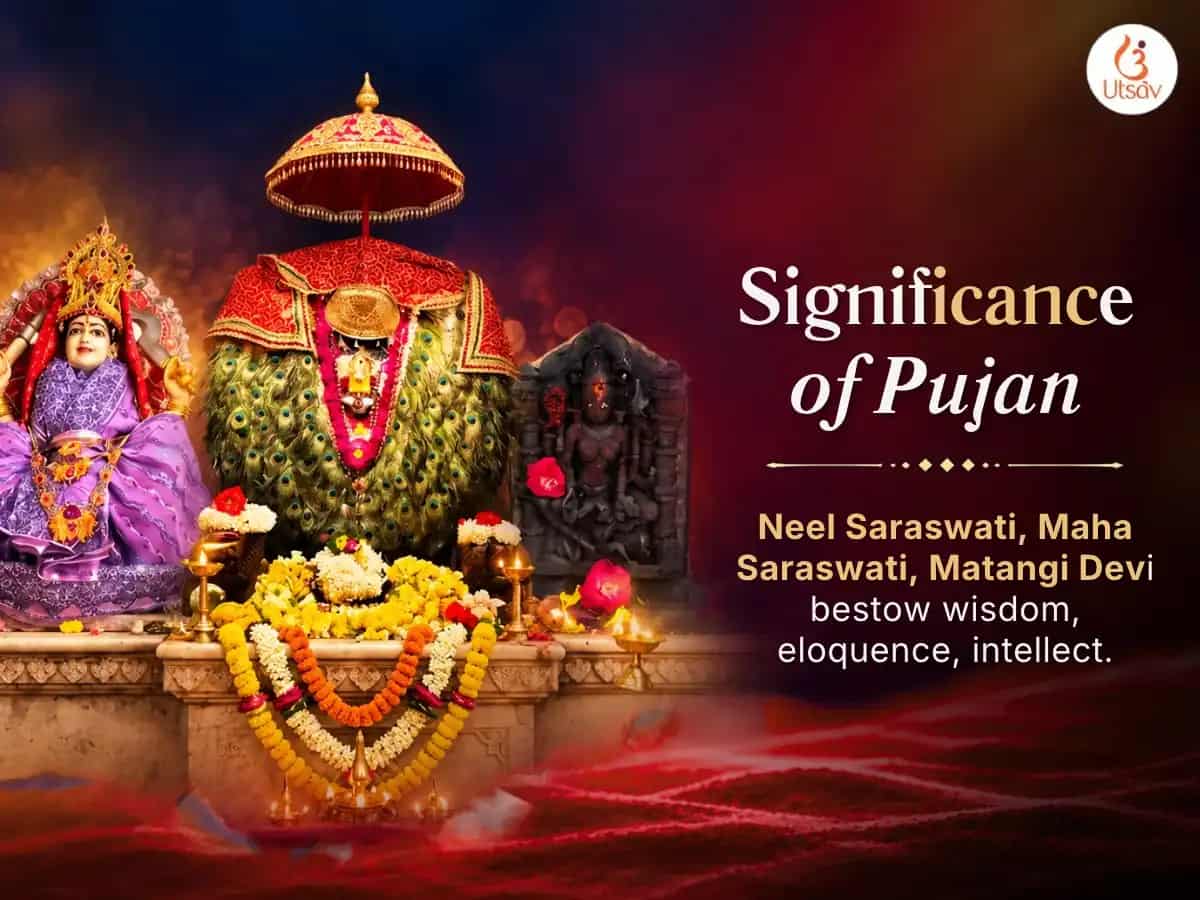 Diwali Visesh Neel Saraswati Matangi Sanyukt Maha Saraswati Visesh Daan Seva puja gallery 4