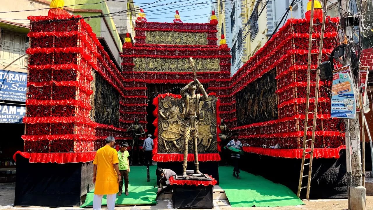 Rabindra sarani Jhagadhati Puja-cover