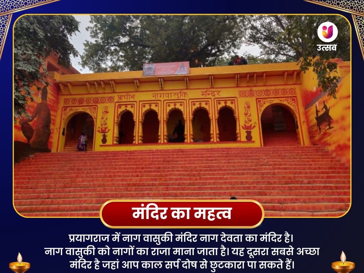 नाग पंचमी विशेष नागराज नाग वासुकी मंदिर प्रयागराज पंचामृत अभिषेक image