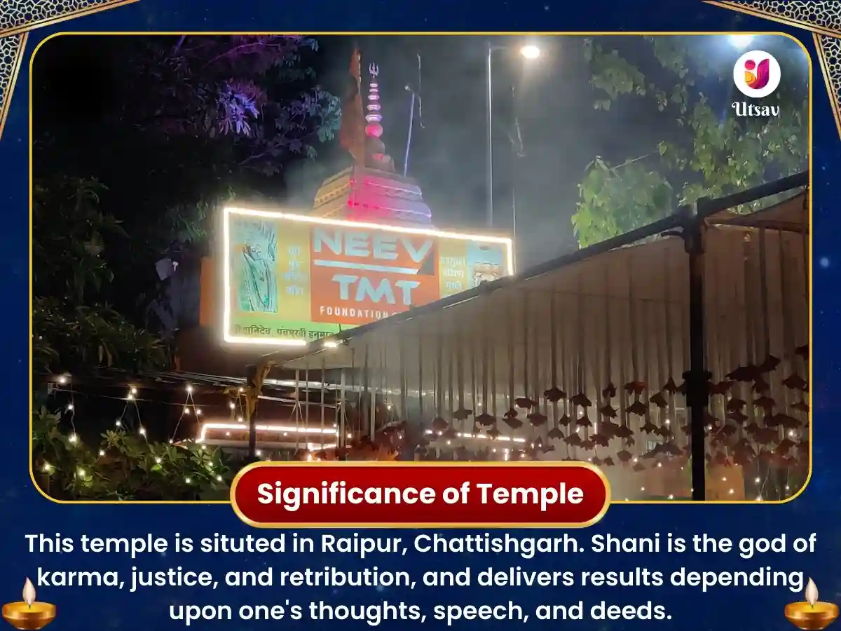 Shani Mandir Chattisgarh Puja for Removing the ill Effects of Saturn image