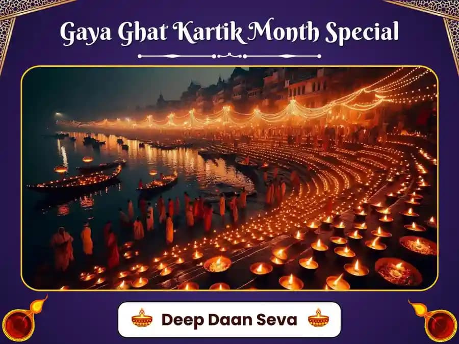 Gaya Phalgu Ghat - Kartik Month Special Deep Daan Seva image