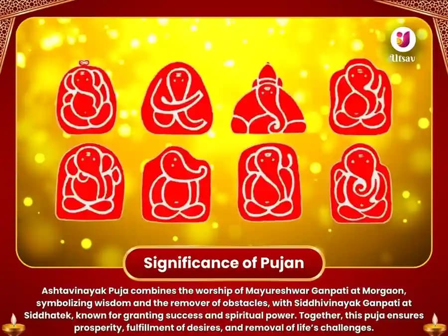 Ashtavinayak Mandir Maharashtra (Mayureshwar & Siddhivinayak) - Dhan Prapti Maha Puja image