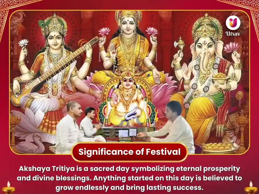 Akshay Tritiya Special Mahapuja at Mahalaxmi Kolhapur & 
Sri Kuber Bhandari Mandir Omkareshwar image