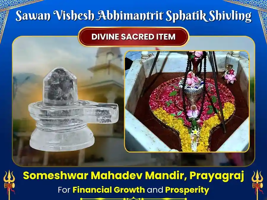Someshwar Mahadev Special Energized Sphatik Shivling image