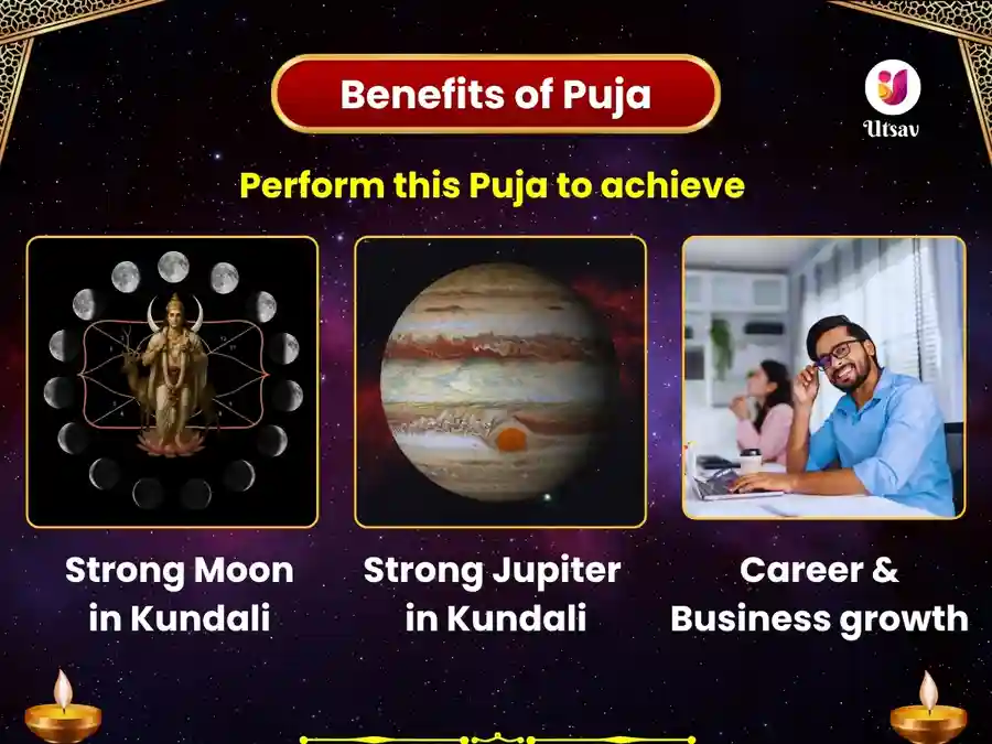 सोमेश्वर और बृहस्पतेश्वर महादेव में गजकेशरी राज योग विशेष पूजा image