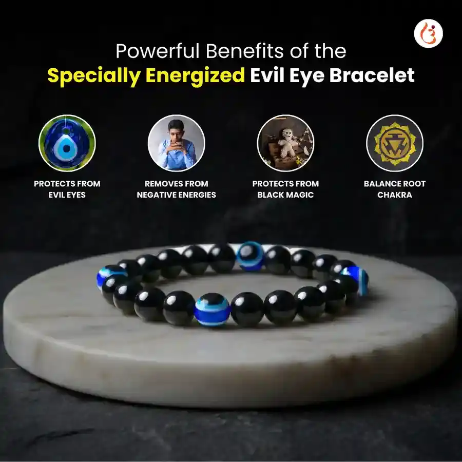 Energized Evil Eye Bracelet — Kavach for Nazar, Black Magic & Negative Energy - image 2