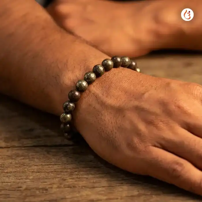Energized Raw Pyrite Bracelet for Prosperity & Protection  - image 6