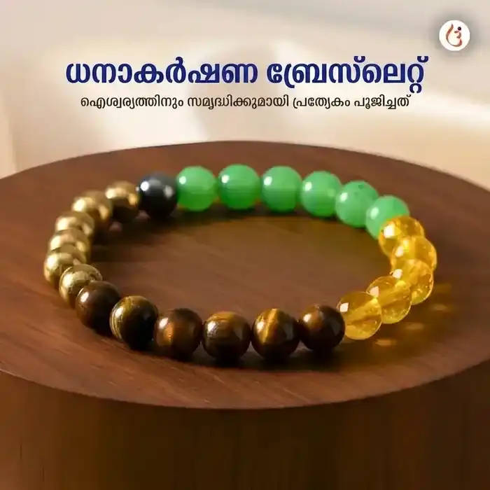 ഊർജ്ജസ്വലമാക്കിയ മണി മാഗ്നറ്റ് ബ്രേസ്ലെറ്റ് (ടൈഗർ ഐ + പൈറൈറ്റ് + ഗ്രീൻ അവഞ്ചുറിൻ + സിട്രൈൻ മുത്തുകൾ) - image 9