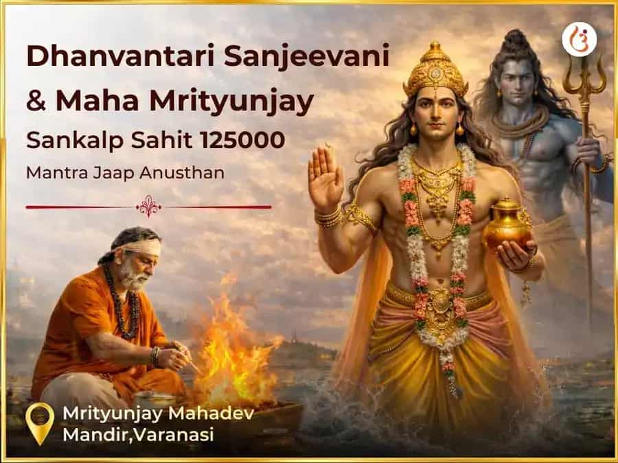 Dhanvantari Sanjeevani & Maha Mrityunjay Sankalp Sahit 1,25,000 Mantra Jaap Anusthan puja image 1