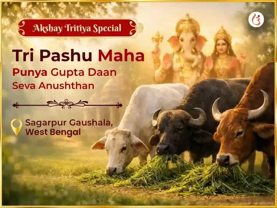 Akshay Tritiya Vishesh Tri Pashu Gupt Daan Seva puja image 1